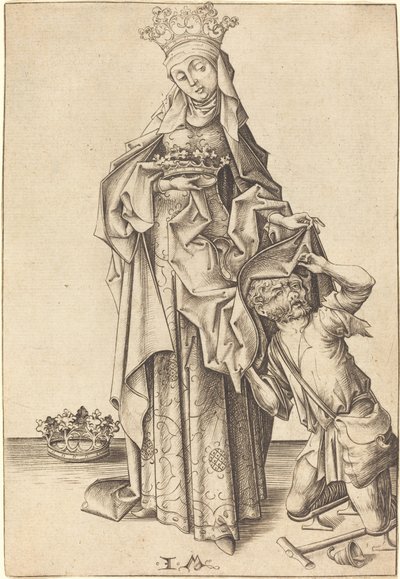 Svatá Alžběta Durynská, c. 14751480. od Israhel van Meckenem