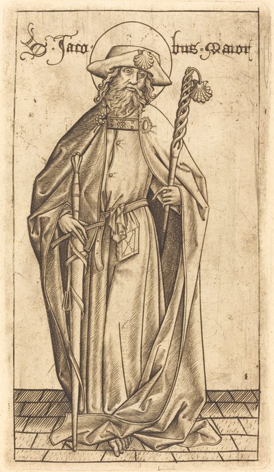 Svatý Jakub Veliký, c. 14701480. od Israhel van Meckenem