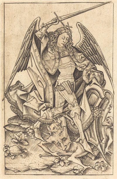 Svatý Michael, c. 14701480. od Israhel van Meckenem