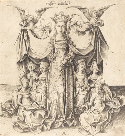Svatá Uršula a její panny, c. 14751480. od Israhel van Meckenem