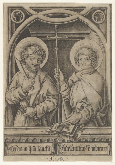 Sv. Bartoloměj a sv. Filip, z Apoštolů, 1435-1503. od Israhel van Meckenem