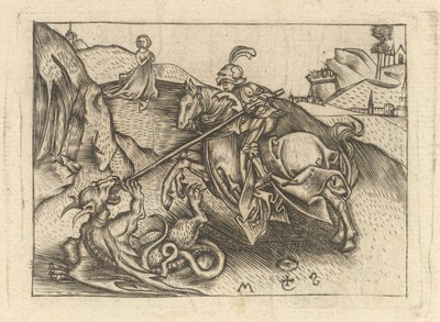 Svatý. George, ca. 1435-1503. od Israhel van Meckenem