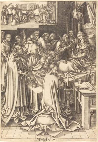 Smrt Panny, c. 14901500. od Israhel van Meckenem