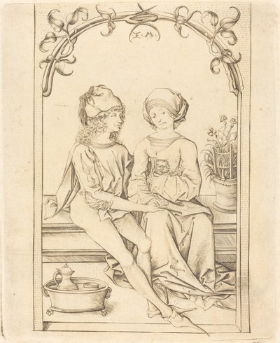 Milenci, c. 1490. od Israhel van Meckenem