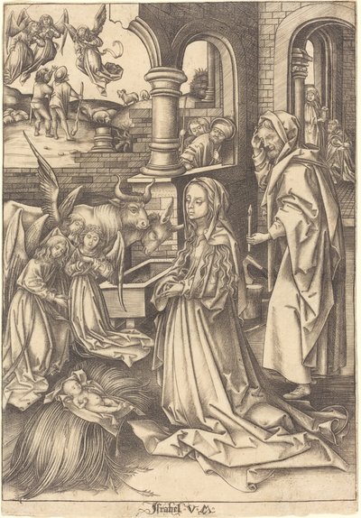 Narození Páně, c. 14901500. od Israhel van Meckenem