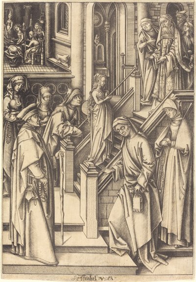 Uvedení Panny Marie, c. 14901500. od Israhel van Meckenem