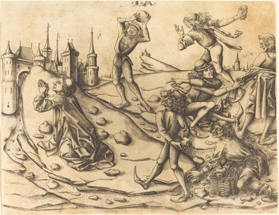 Ukamenování svatého Štěpána, c. 1470. od Israhel van Meckenem
