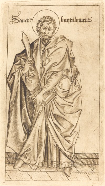 Svatý Bartoloměj od Israhel van Meckenem after Master E.S.