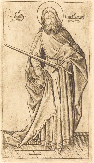 Svatý Pavel (?) nebo svatý Matouš (?) od Israhel van Meckenem after Master E.S.