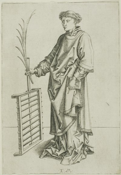 Svatý Vavřinec od Israhel van Meckenem the younger
