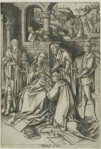 Klanění mudrců od Israhel van Meckenem the younger