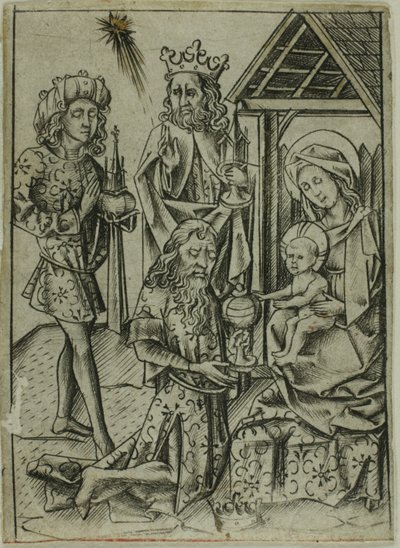 Klanění mudrců od Israhel van Meckenem the younger