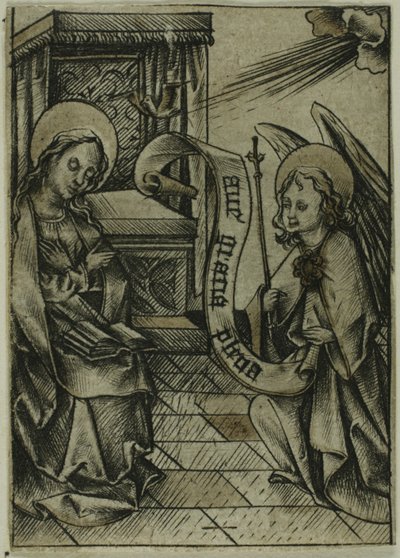 Zvěstování od Israhel van Meckenem the younger