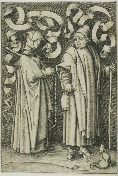Návštěvníci kostela od Israhel van Meckenem the younger