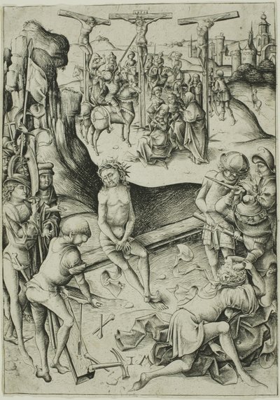 Ukřižování od Israhel van Meckenem the younger