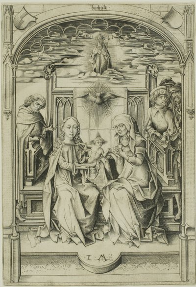 Svatá rodina od Israhel van Meckenem the younger