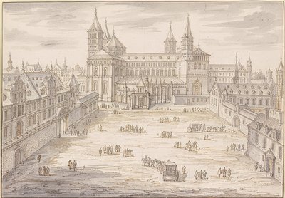 Špýrská katedrála a biskupský palác. 1621 od Israël Silvestre