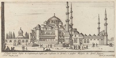 Kostel Saint Sophia v Konstantinopoli, postavený Konstantinem Velikým; nyní Mešita Velkého Pána od Israël Silvestre
