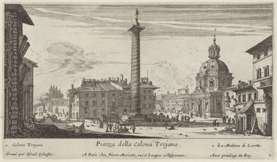 Piazza della Colonna Traiana od Israël Silvestre