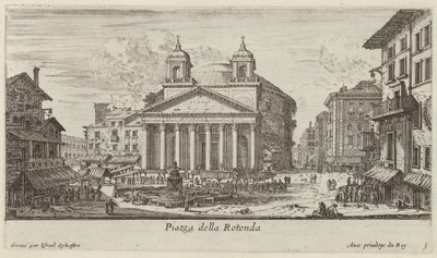 Piazza della Rotonda od Israël Silvestre