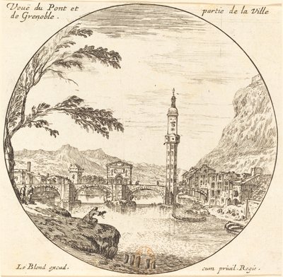 Pohled na Pont a část města Grenoble od Israël Silvestre
