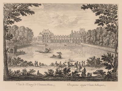 Pohled na rybník Fontainebleau od Israël Silvestre