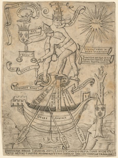 Alegorie císaře a papeže od Italian 15th Century