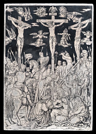 Pax s Kristem na kříži od Italian 15th Century