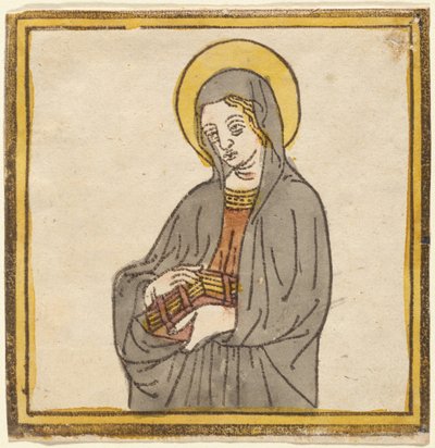 Svatá Kateřina Sienská nebo svatá Klára z Assisi od Italian 15th Century