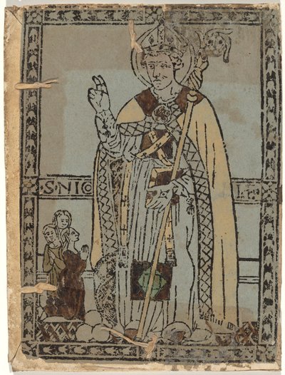 Svatý Mikuláš z Myry od Italian 15th Century