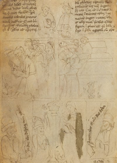 Zničení egyptských idolů [verso] od Italian 15th Century
