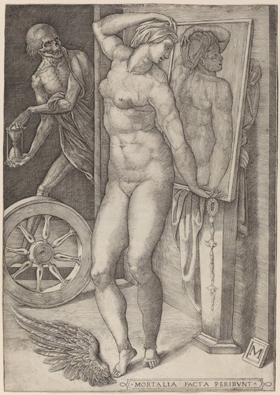 Alegorie marnosti (Smrt překvapující ženu) od Italian 16th Century