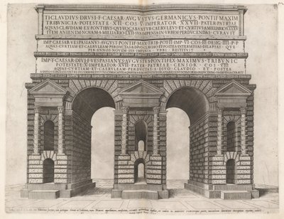 Oblouk Claudiánského akvaduktu od Italian 16th Century