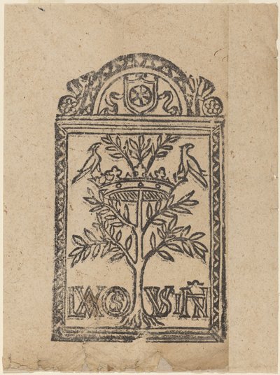 Strom s korunou a dvěma ptáky od Italian 16th Century