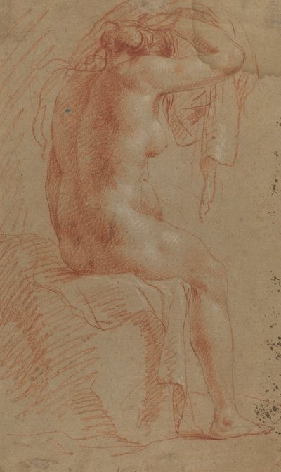 Nahá ženská postava [verso] od Italian 17th Century