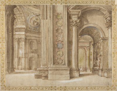 Interiér svatého Petra, Řím od Italian 17th Century