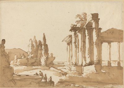 Krajina s ruinami od Italian 18th Century