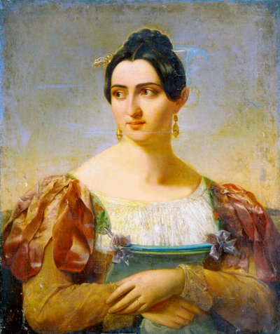 Ženský portrét, počátek 19. století od Italian Master