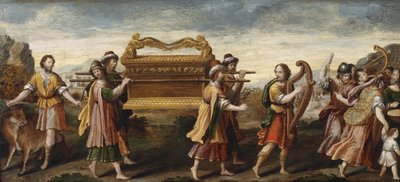 Král David nesoucí archu úmluvy do Jeruzaléma, počátek 16. století. od Italian Master