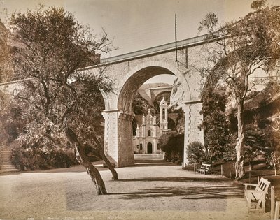 Album "Genoa and Pisa": Chapel Sainte Dévote v Monaku, kolem 1880-90 (černobílá fotografie) od Italian Photographer