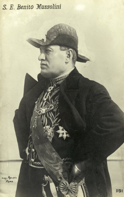 Benito Mussolini od Italian Photographer