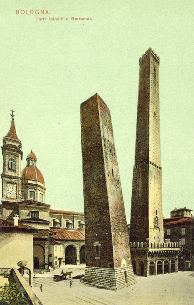 Bologna, Itálie, Asinelli A Garisendi Towers od Italian Photographer