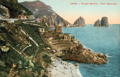 Capri, Itálie, Little Marina, Torre Saracena od Italian Photographer