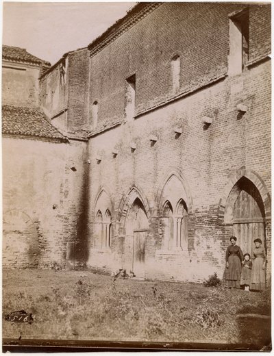 Exteriér kapitulní síně, opatství Pomposa, Emilia-Romagna, Itálie, fotografie Luigi Ricci, Ravenna od Italian Photographer