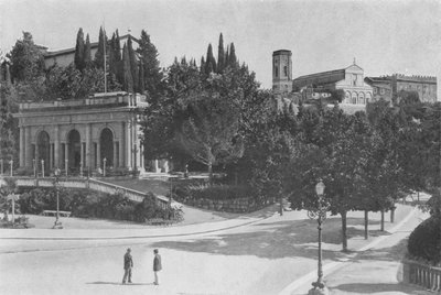 Florencie, kostel San Miniato al Monte (černobílá fotografie) od Italian Photographer