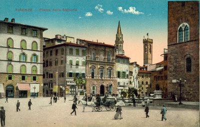 Florencie, Piazza Della Signoria od Italian Photographer