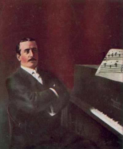 Giacomo Puccini, italský skladatel (kolorovaná fotografie) od Italian Photographer