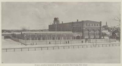 Edisonova grandiózní nová laboratoř v Lewellyn Park (Orange, New Jersey) od Italian Photographer