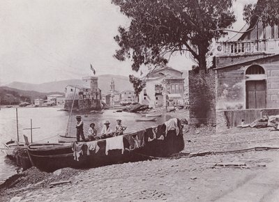 Itálie: Rapallo, přístav (černobílá fotografie) od Italian Photographer