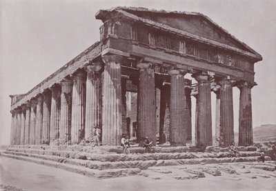 Itálie: Chrám Concordia, Agrigento (černobílá fotografie) od Italian Photographer